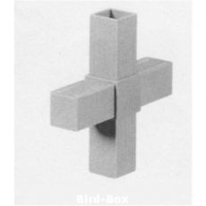 2D4 Kreuz für Alurohr 25x25x2,0mm
