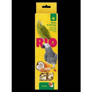 RIO Sticks für Papageien mit Honig und Nüssen, 2x90 g