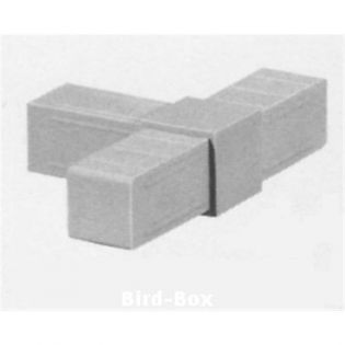 2D3 T-Stück für Alurohr 20x20x1,5mm