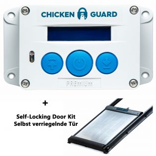 ChickenGuard © Premium, automatische Steuerung für Hühnerklappen - Combi - mit Door Kit